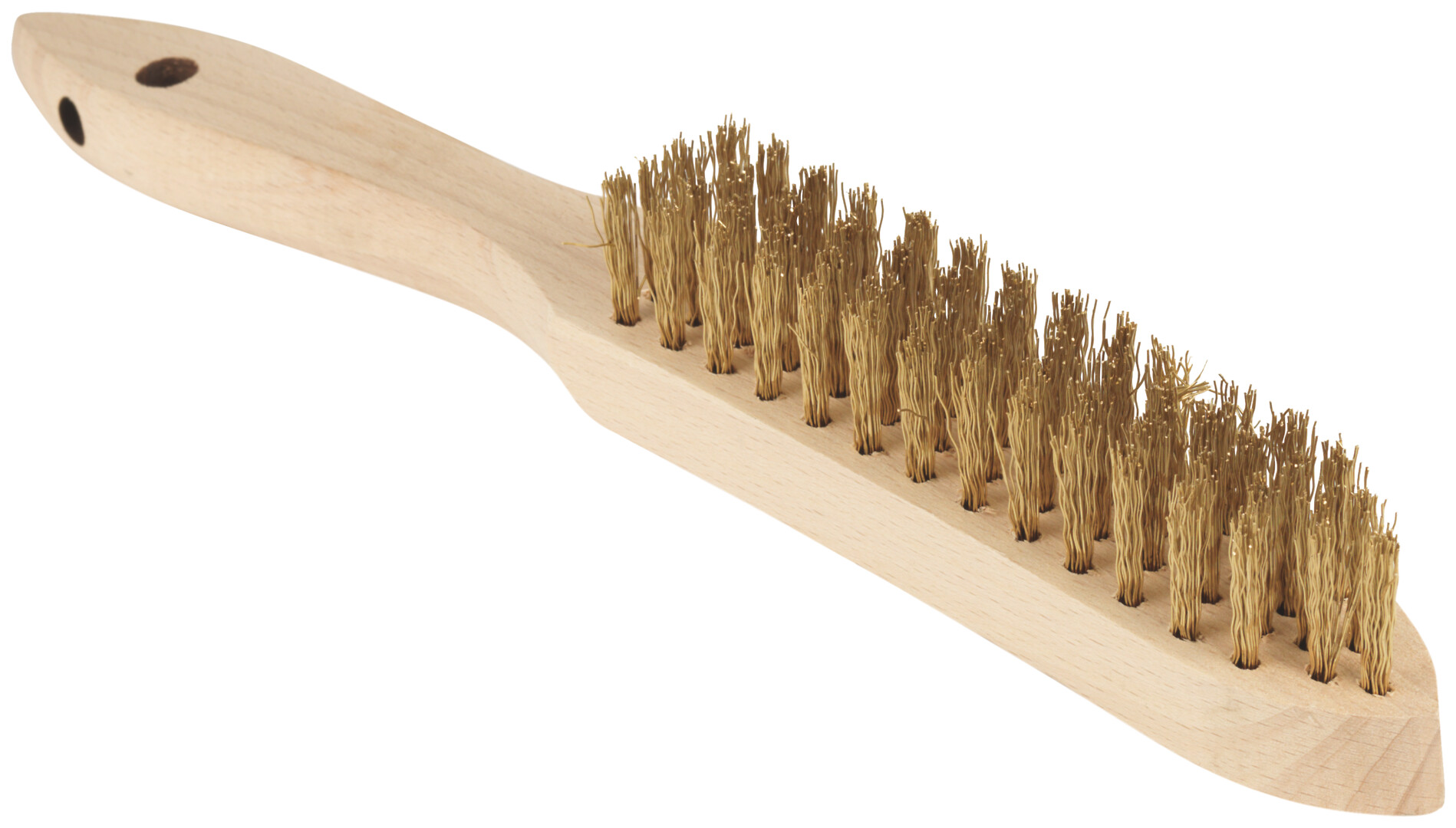 Etra Oy Brass wire brushes with wooden handle